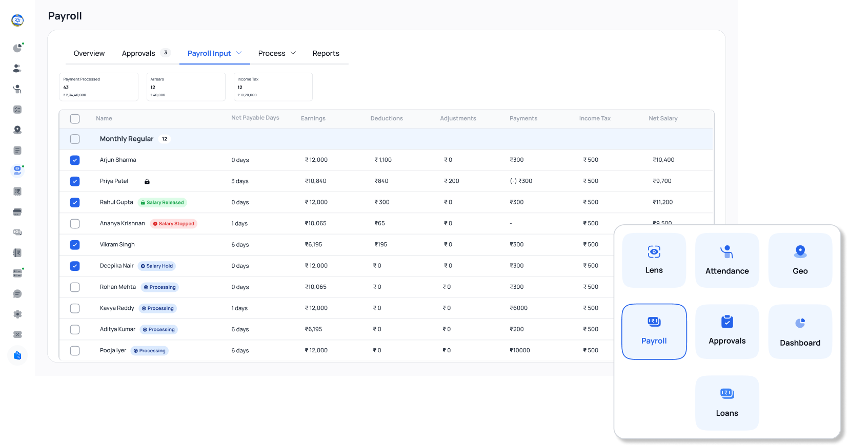 Payroll Dashboard